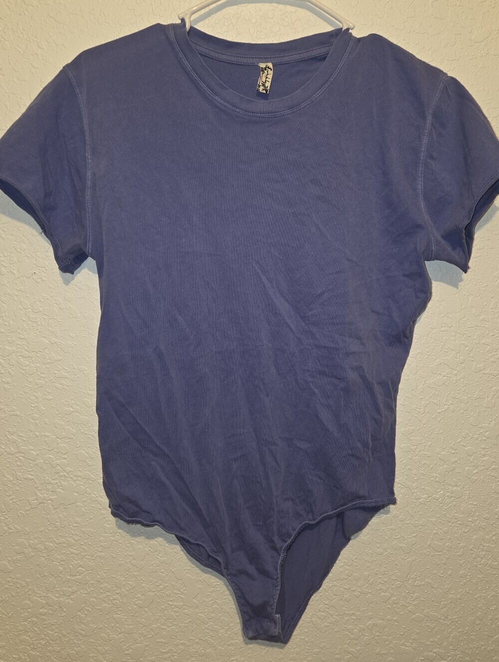 Intimately Free People - Crew Neckline Tee-Style Bodysuit (Small) Purple/blue - Picture 5 of 7
